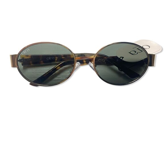 Otra Eyewear Echo in Gold Tort Green sunglasses glasses Revolve - Picture 1 of 10